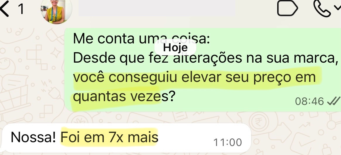 Elevou o preço em 7x
