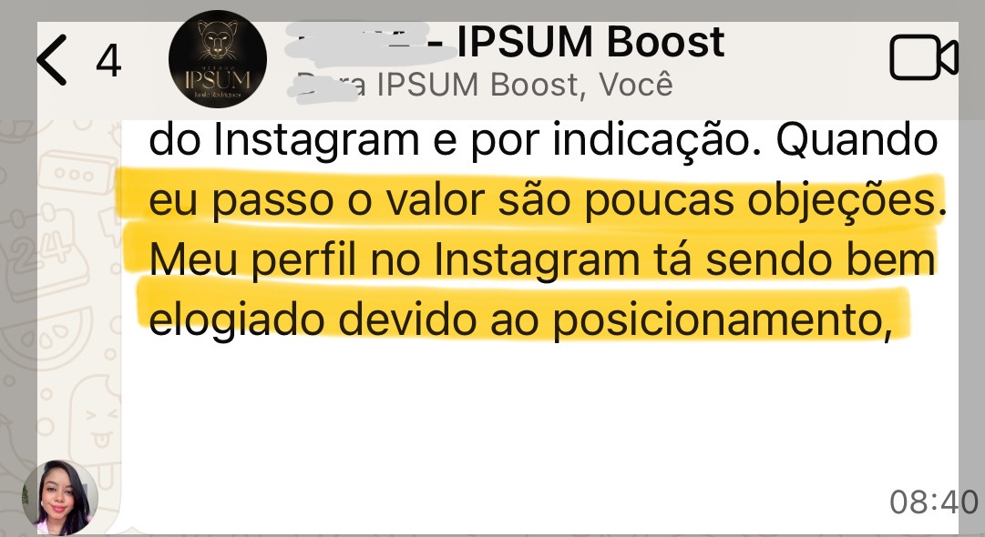 Poucas objeções ao passar o valor